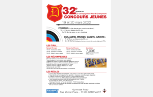 CONCOURS JEUNES - 19 & 20 MARS 2022