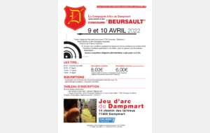 CONCOURS BEURSAULT - 09 et 10 AVRIL 2022